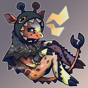 Chibi of my Farigiraf OC :)